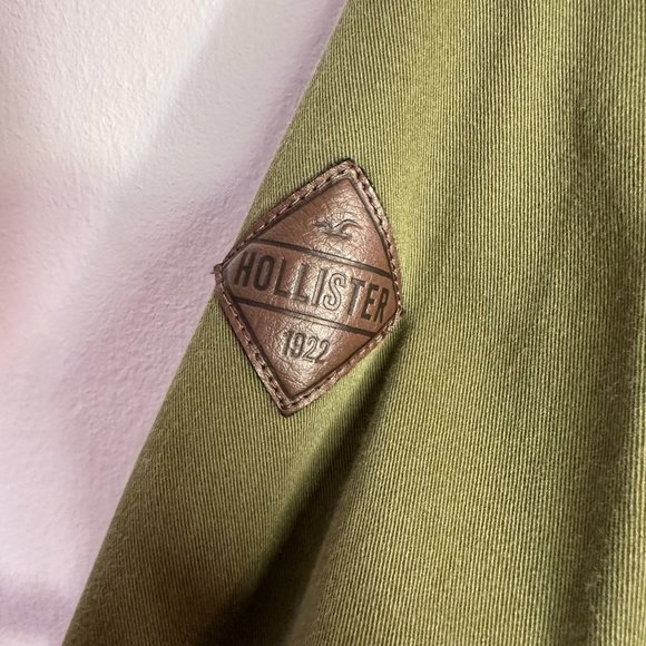 Hollister Utility Jacket Womens XS Army Green Military Cotton Outdoors - Picture 4 of 4